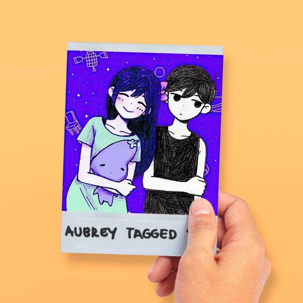 Omori Basil And Folower Sticker - Omori Basil And Folower Poster | Greeting  Card