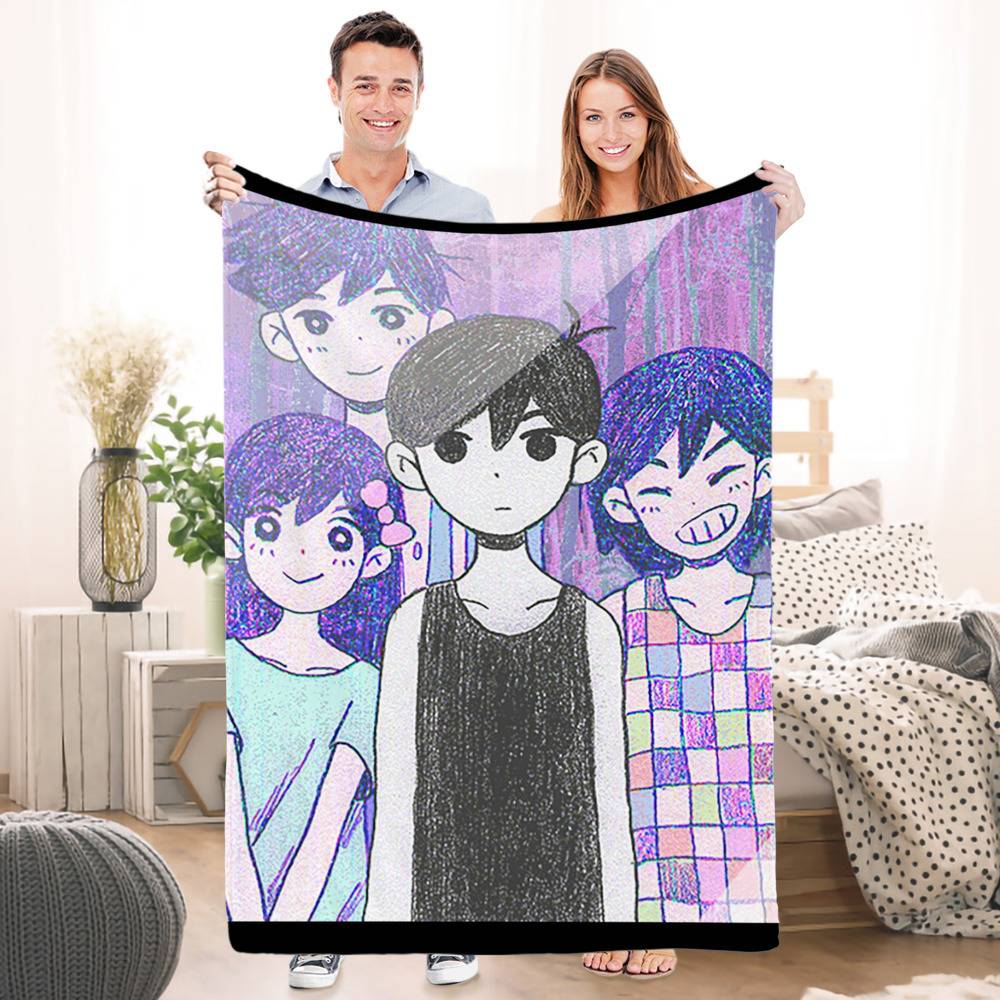 Omori Blanket - Omori sprites x 4 Throw Blanket RB1808