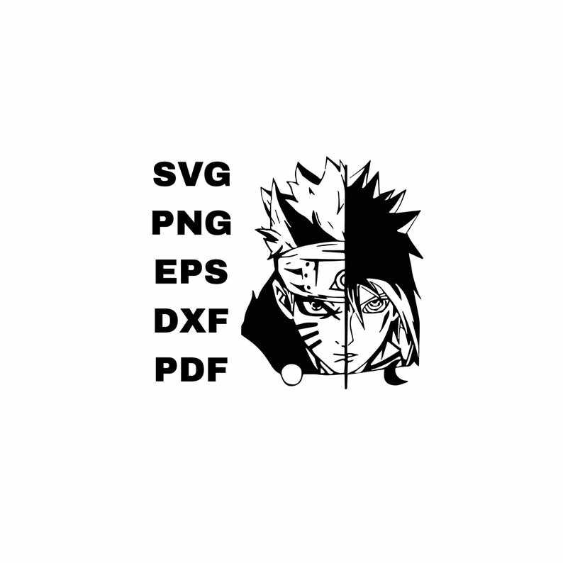 Naruto Cliparts - Sasuke Uchiha Clipart Set, Sasuke SVG cut files