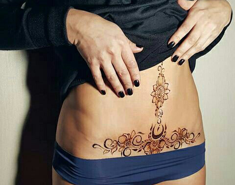 tummy tuck tattoos to cover vertical stomach scars