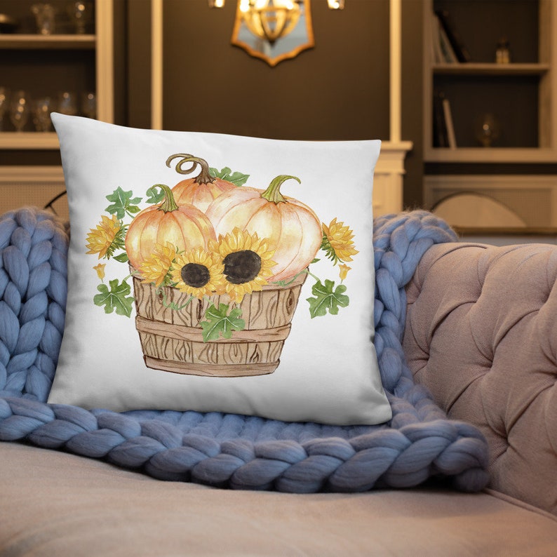 Wheat Plaid Pumpkin Pillow 18x18 - Allysons Place