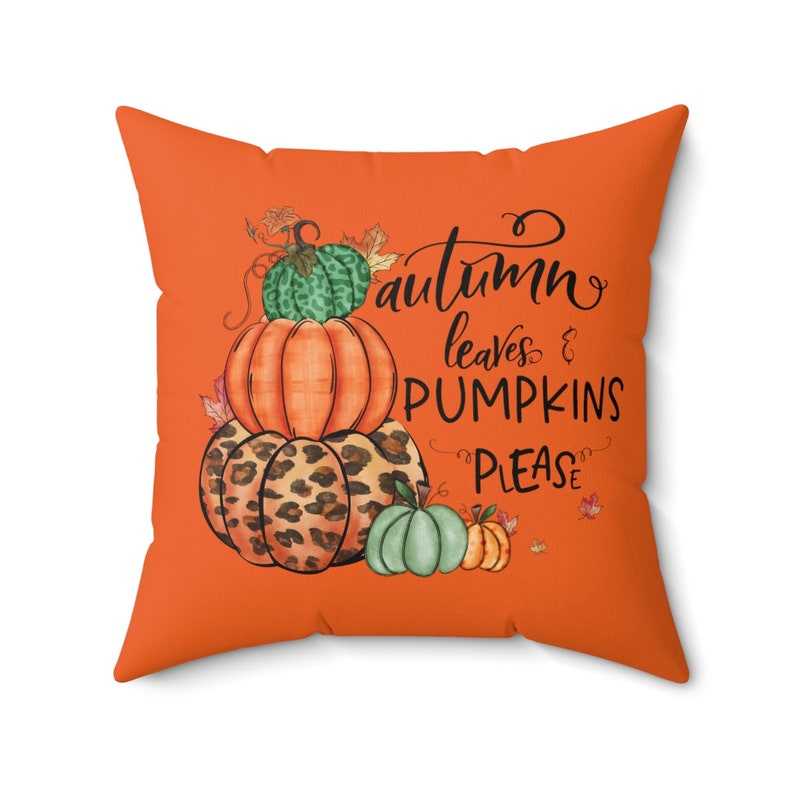 Fall Decor Pillow Covers 18x18 Set of 4 Pumpkin Truck Farmhouse