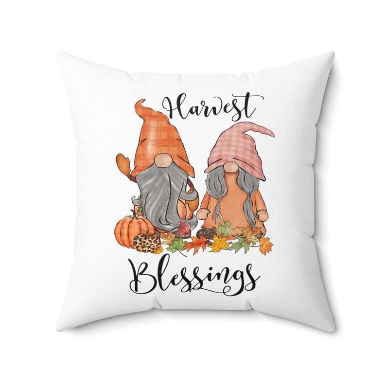 Gnome Family Personalized 18x18 Throw Pillow