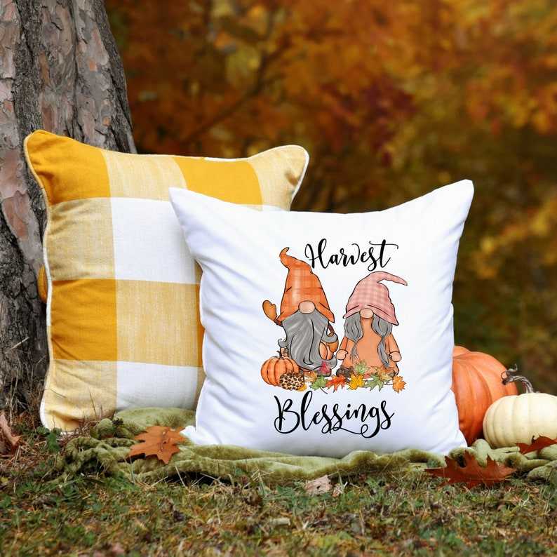 Primitive Give Thanks Pillow Cover | Thanksgiving Decor | Farmhouse Pillows | Country Decor | Fall Throw Pillows | Cute Throw Pillow | Gift