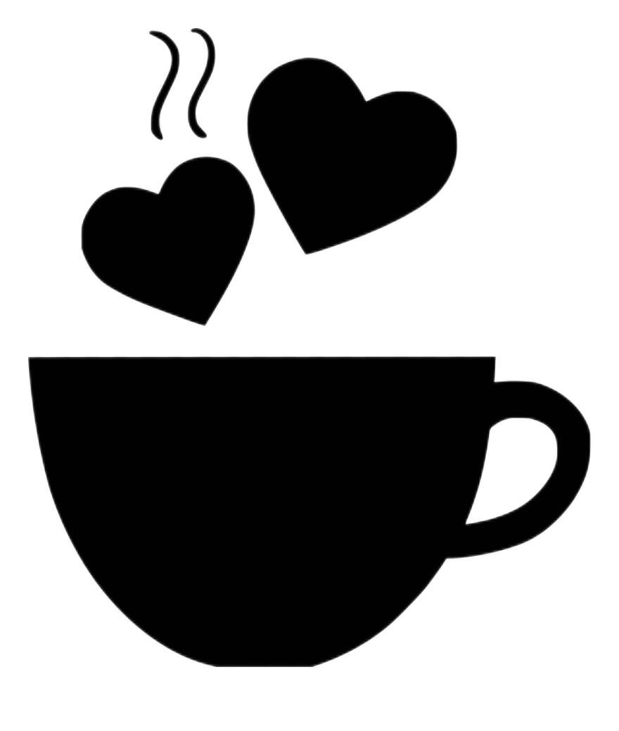 I love coffee, mug clipart image, gift for coffee lover - free svg file for  members - SVG Heart