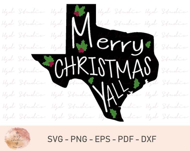Merry Christmas Texas SVG#3