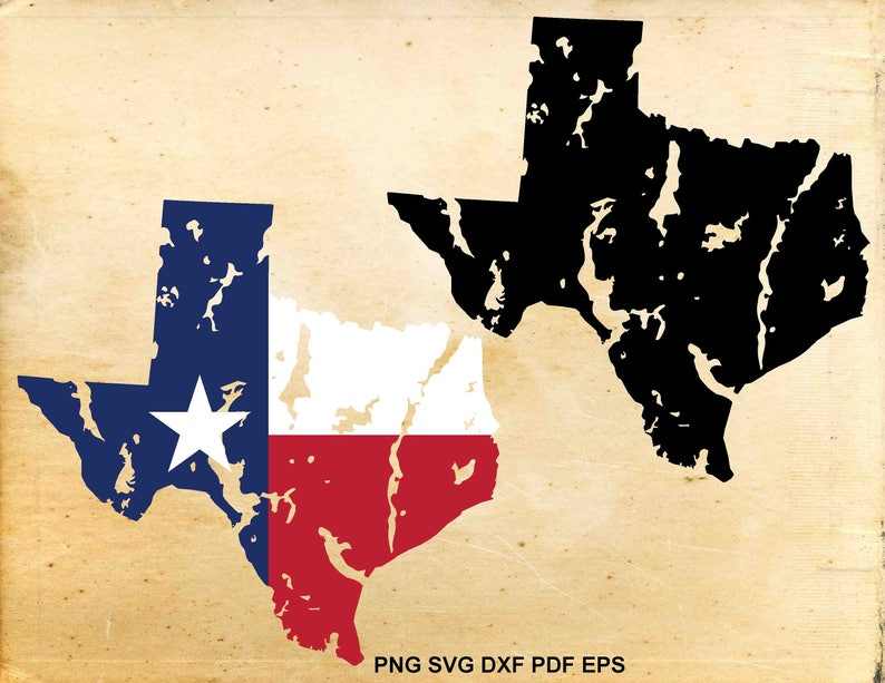 Distressed Texas State Svg Unlimited Visualization Effects 