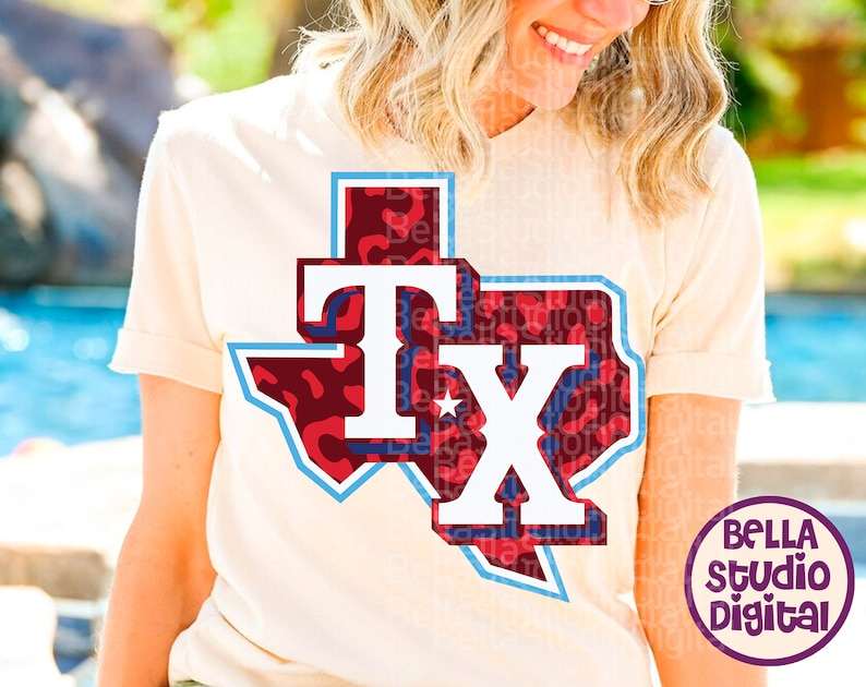 Texas Leopard Rangers Team Svg#5