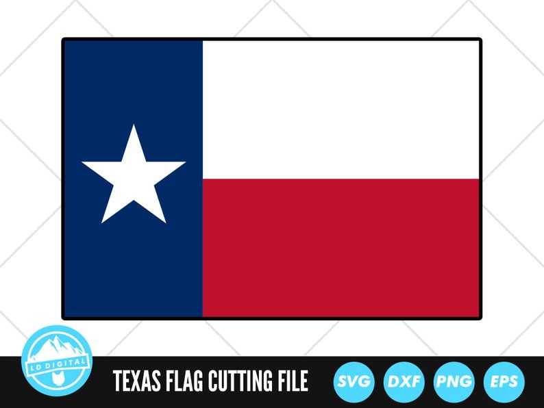Texas Lone Star Flag SVG Unlimited Visualization Effects 