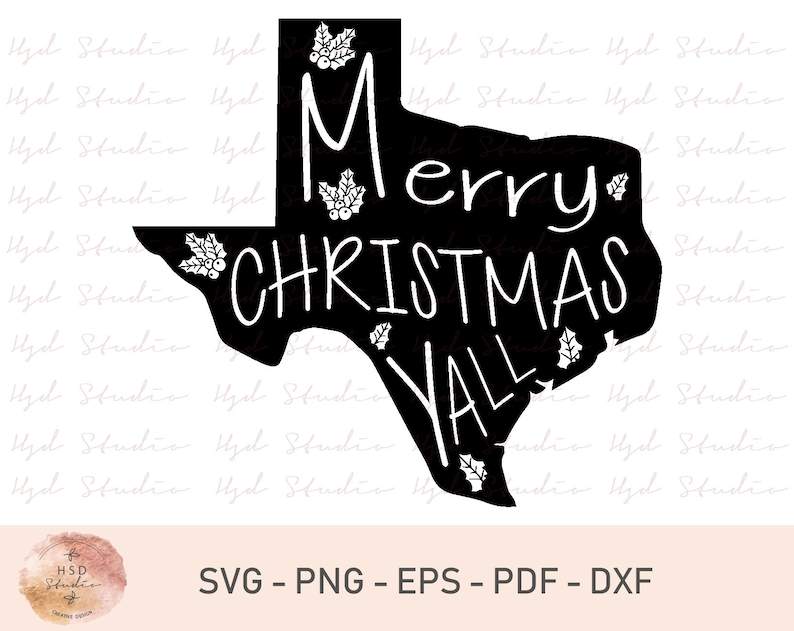 Merry Christmas Texas SVG Unlimited Visualization Effects
