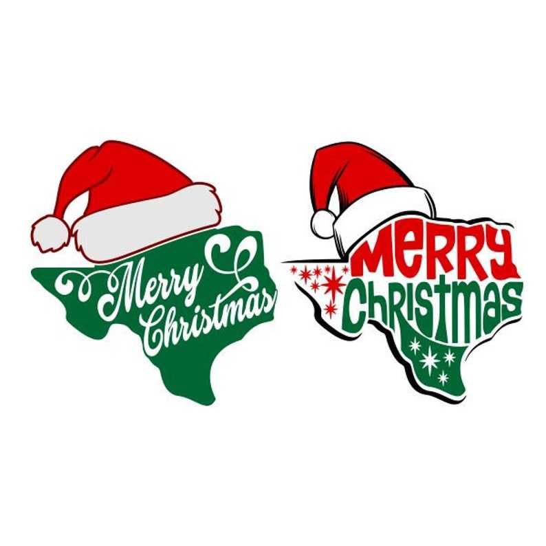 Merry Christmas Texas SVG Unlimited Visualization Effects