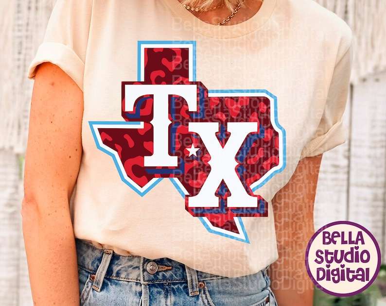 Texas Leopard Rangers Team Svg#4