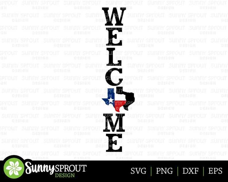 Welcome Texas State Flag Svg#3