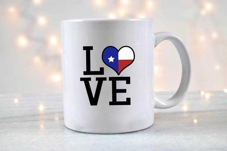 Texas LOVE Heart Svg#3