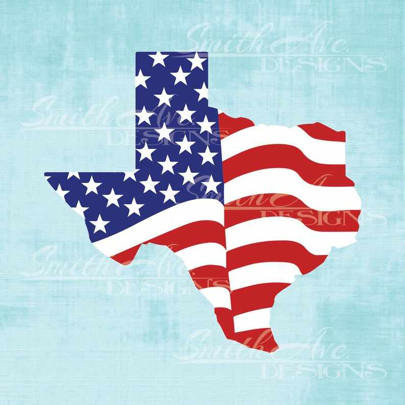 Texas American Flag SVG#1