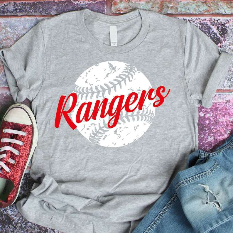 Texas Rangers Shirt Texas Baseball Texas Rangers Glitter -  Sweden