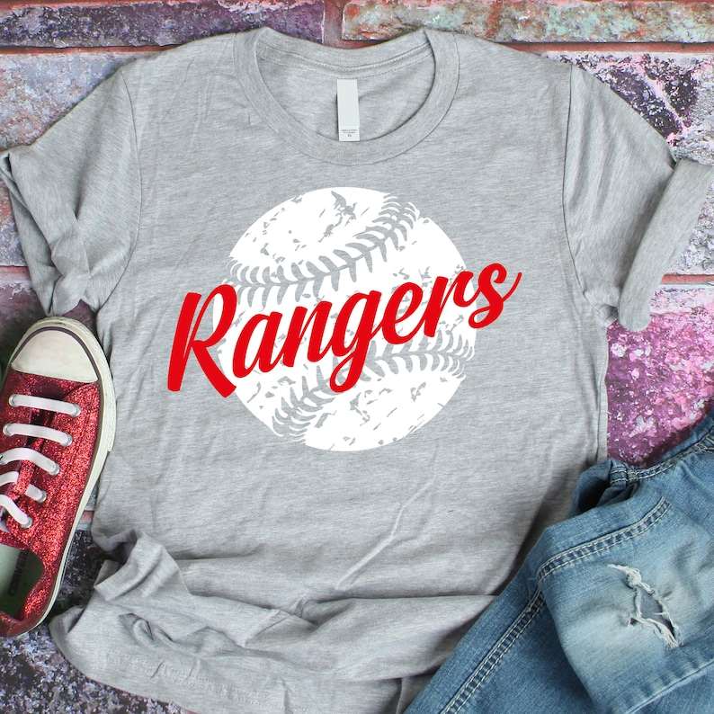 Texas Rangers Shirt Texas Baseball Texas Rangers Glitter -  Hong Kong