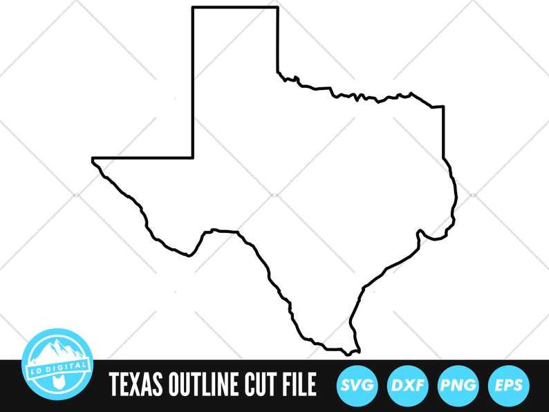 Texas Outline SVG Unlimited Visualization Effects 