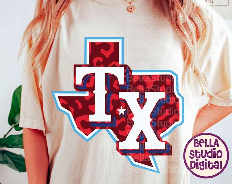 Texas Leopard Rangers Team Svg#3