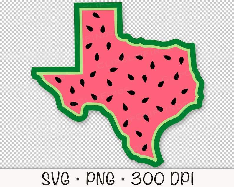 Texas State Watermelon SVG#6
