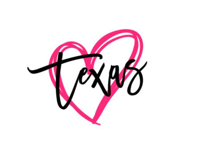 Texas Heart SVG#1