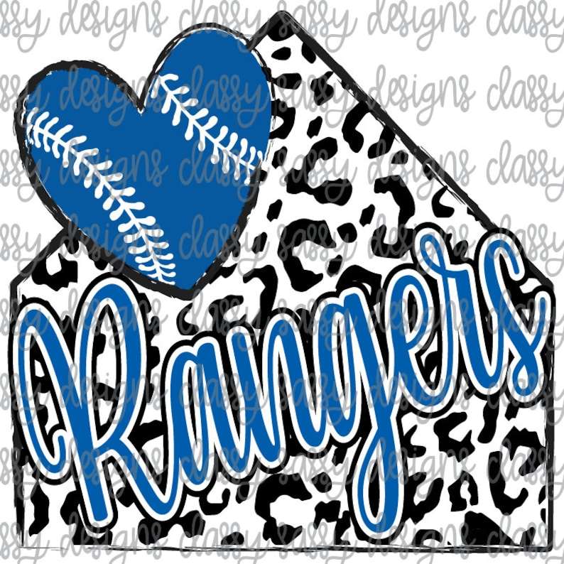 Texas Rangers Svg Blue Glitter Home Plate School Mascot Baseball Softball Svg#2