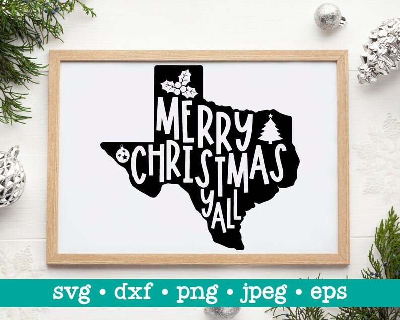 Merry Christmas Texas Svg#5