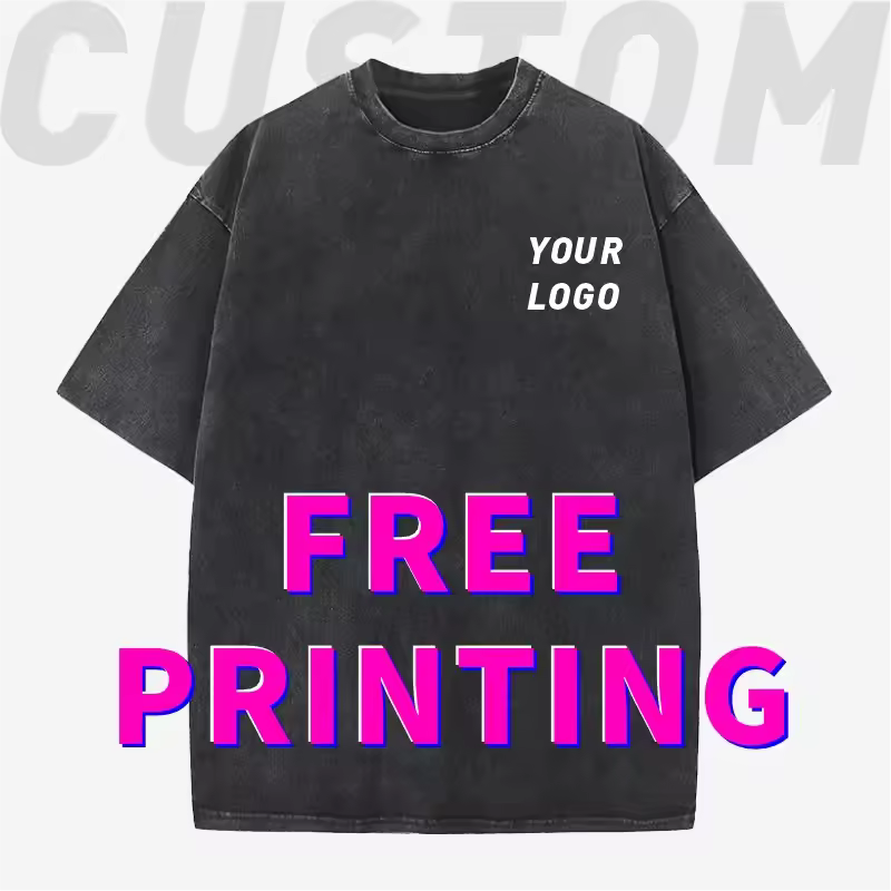 Customized T-shirts free printing logo images old design