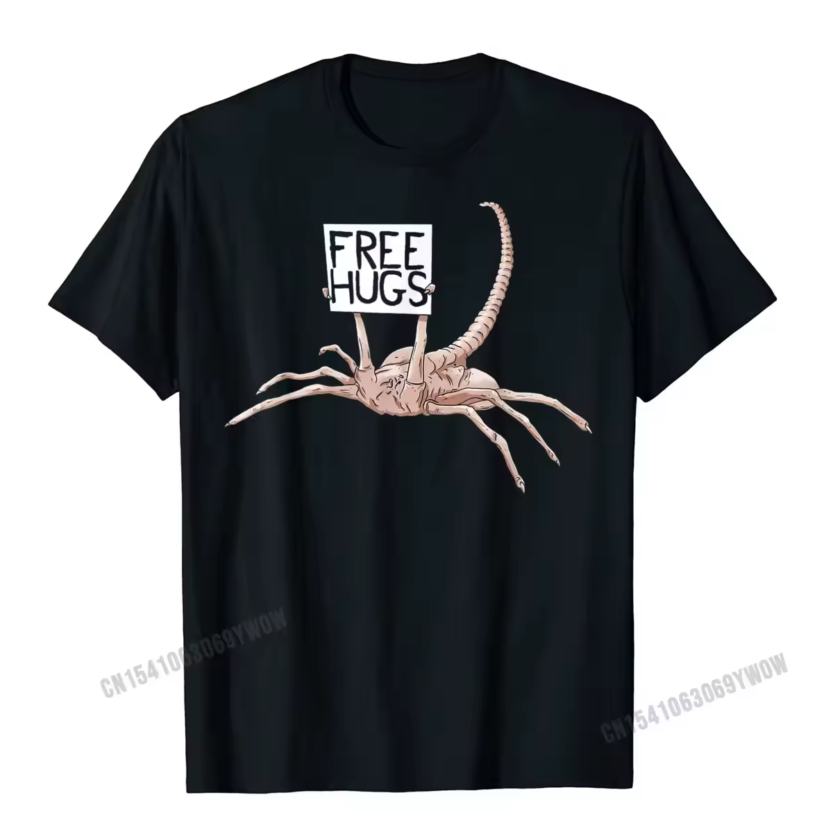 Free Hugs Funny Facehugger Aliens T-Shirt
