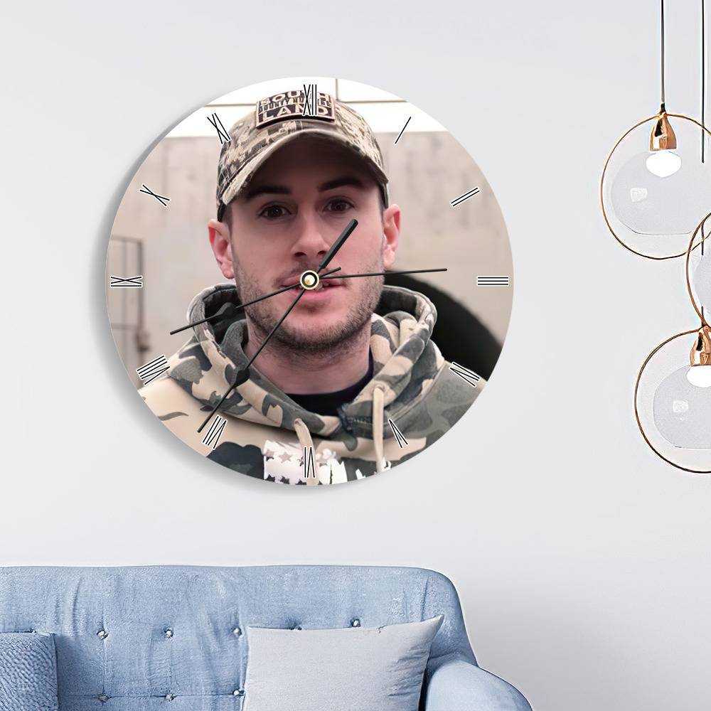 Patty Mayo Round Wall Clock Home Decor Wall Clock Gifts for Patty Mayo Fans Patty Mayo Photo Wall Clock