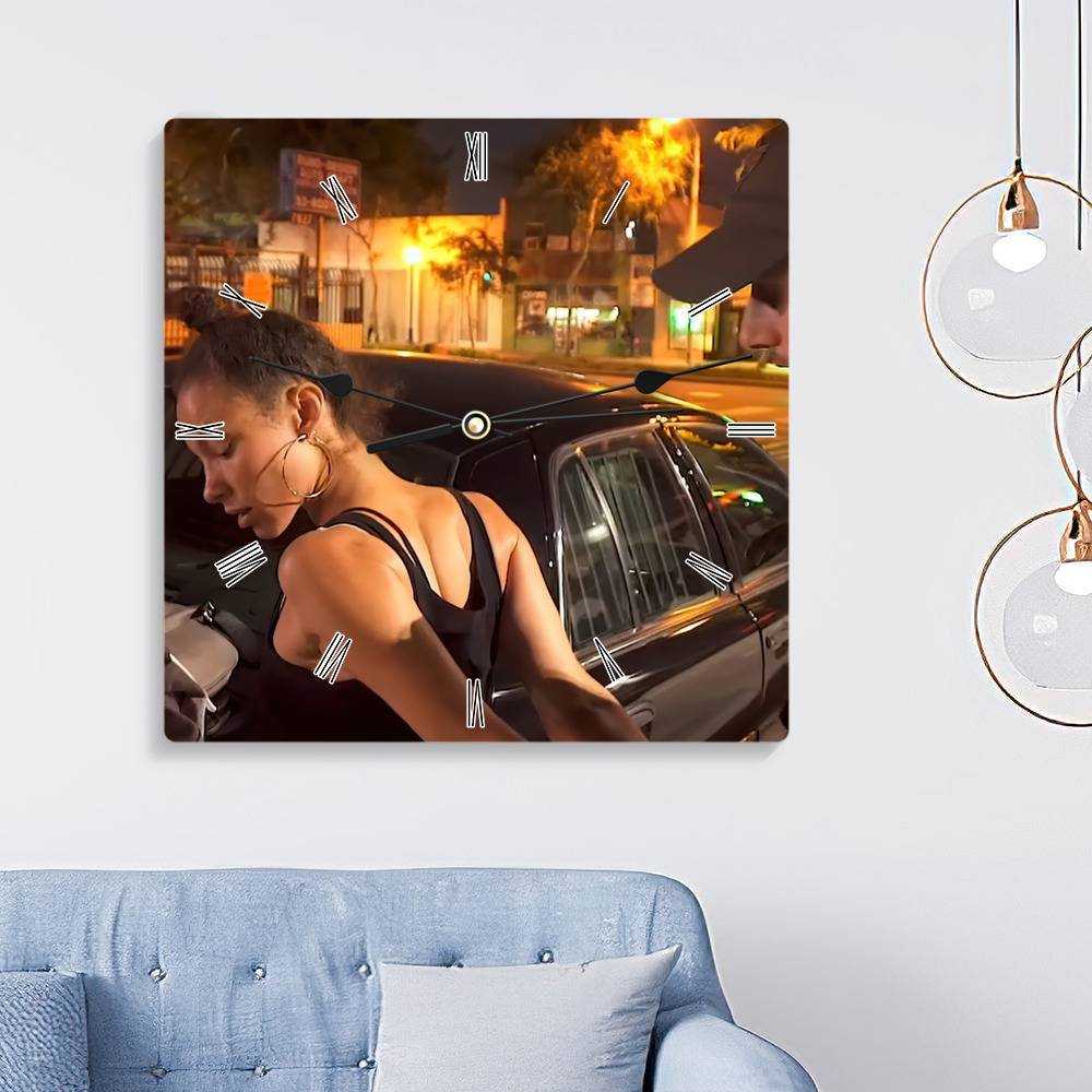Patty Mayo Square Wall Clock Home Decor Wall Clock Gifts for Patty Mayo Fans Watching Patty Mayo Wall Clock