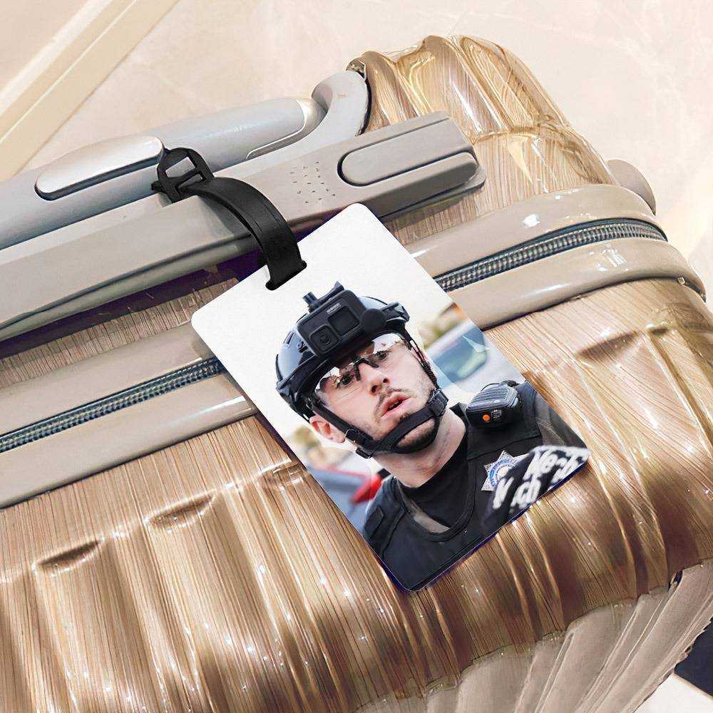 Patty Mayo Luggage Tag Rookie Tackled Into A Pool Luggage Tag