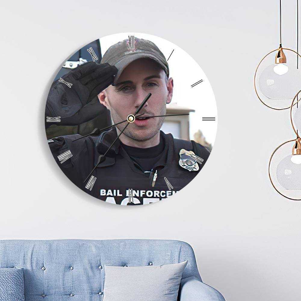 Patty Mayo Round Wall Clock Home Decor Wall Clock Gifts for Patty Mayo Fans Salute Wall Clock