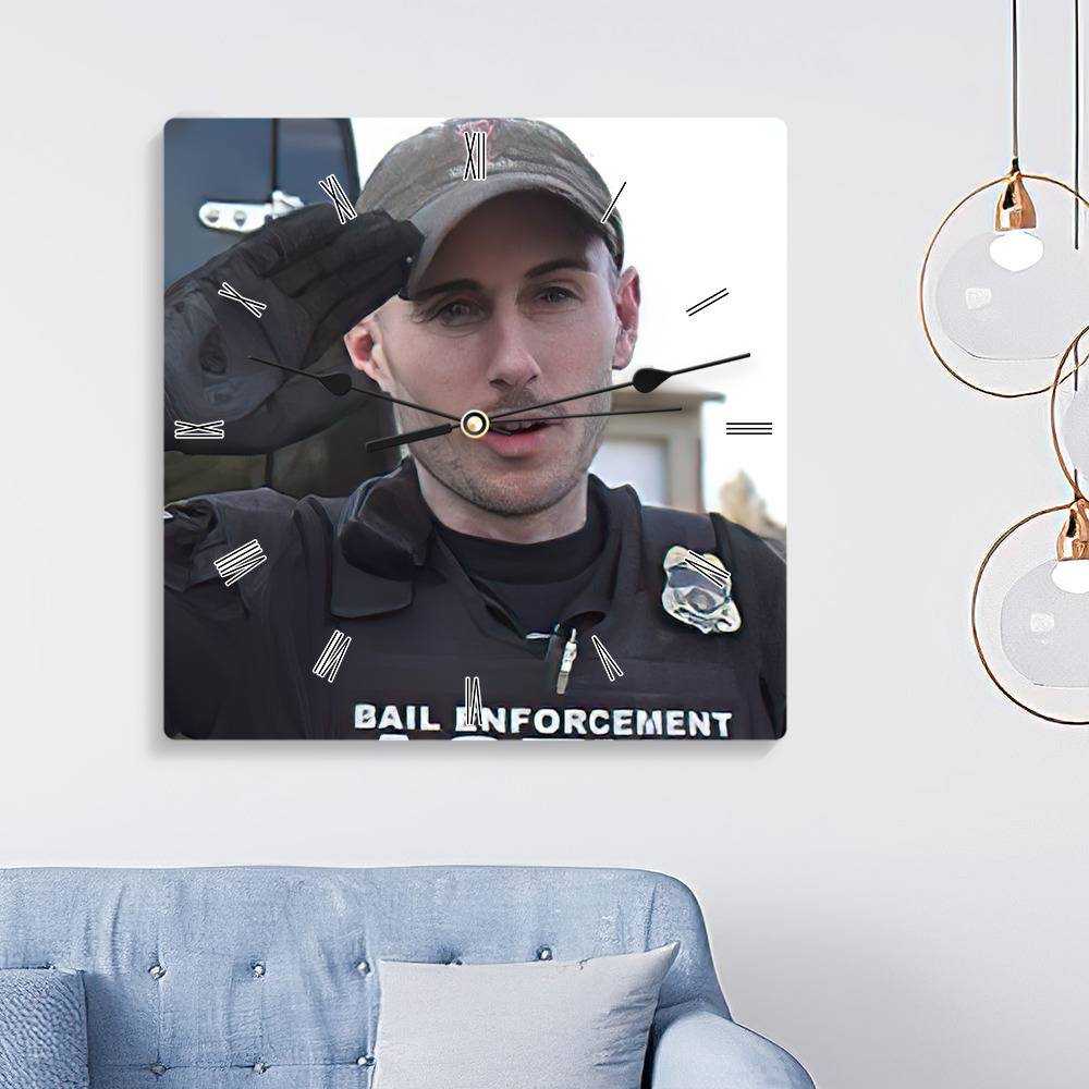 Patty Mayo Square Wall Clock Home Decor Wall Clock Gifts for Patty Mayo Fans Salute Wall Clock