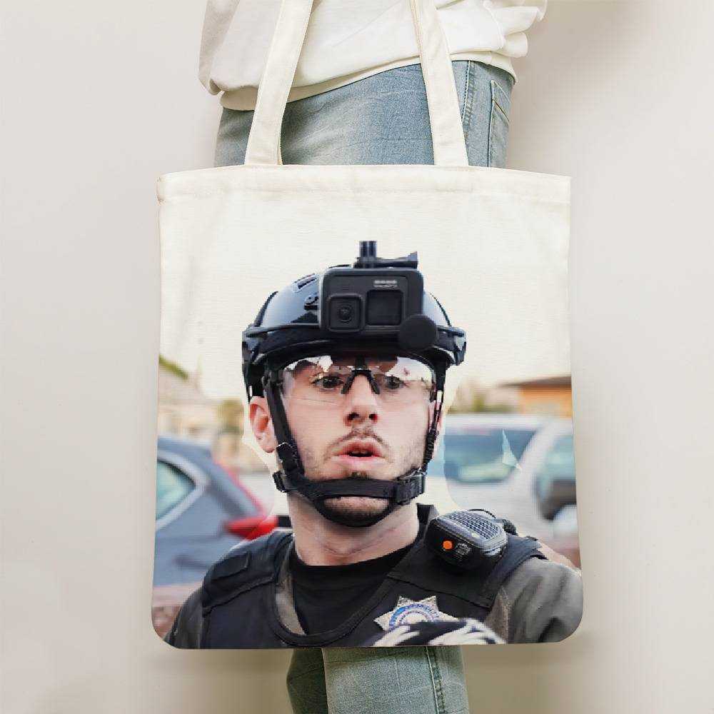 Patty Mayo Totebag Rookie Tackled Into A Pool Totebag