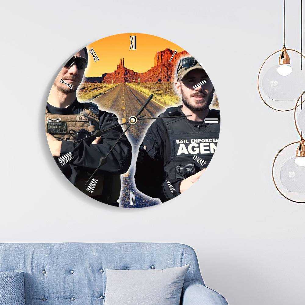 Patty Mayo Round Wall Clock Home Decor Wall Clock Gifts for Patty Mayo Fans Cool Patty Mayo Wall Clock