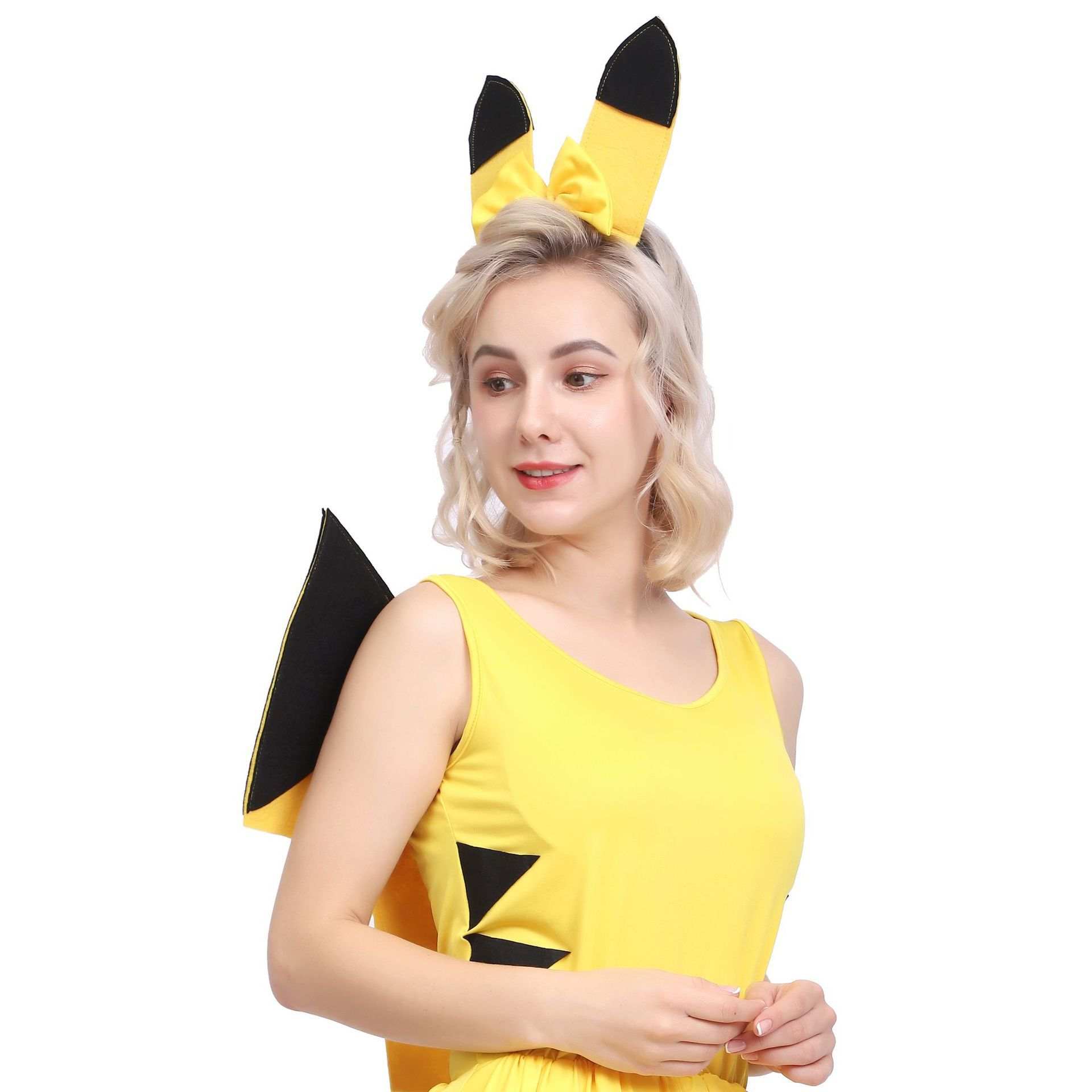 Carnevale Costume Cosplay di Film 2024 Sexy Pikachu Costume