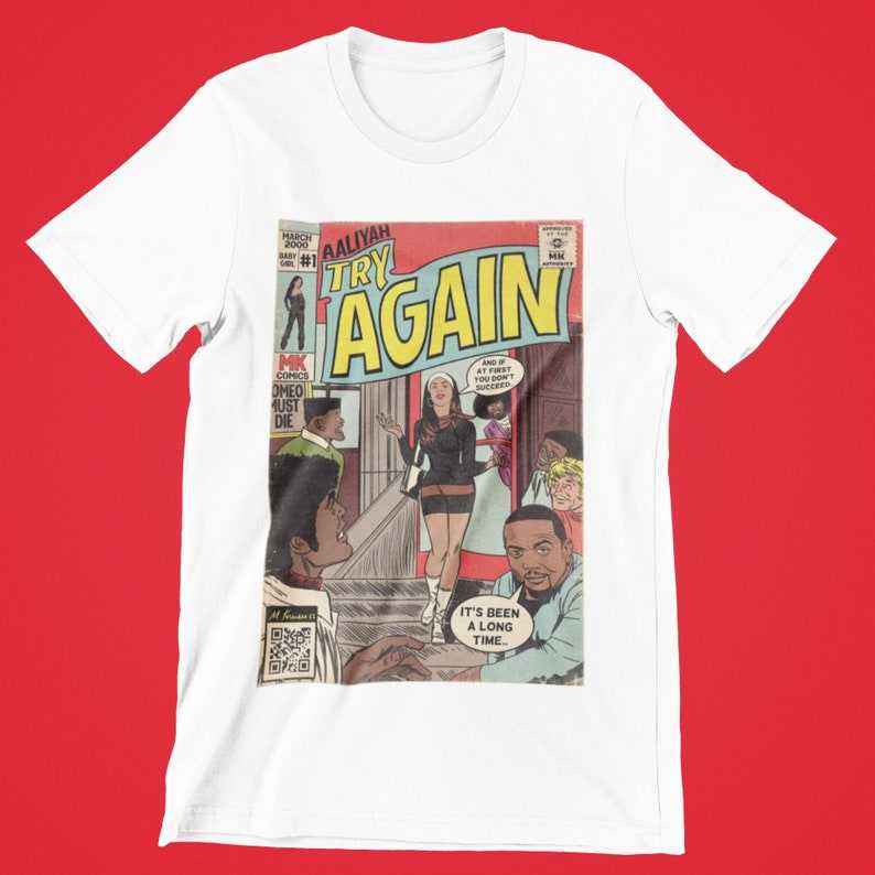 Aaliyah Shirt, Aaliyah Try Again Unisex Short Sleeve Tee