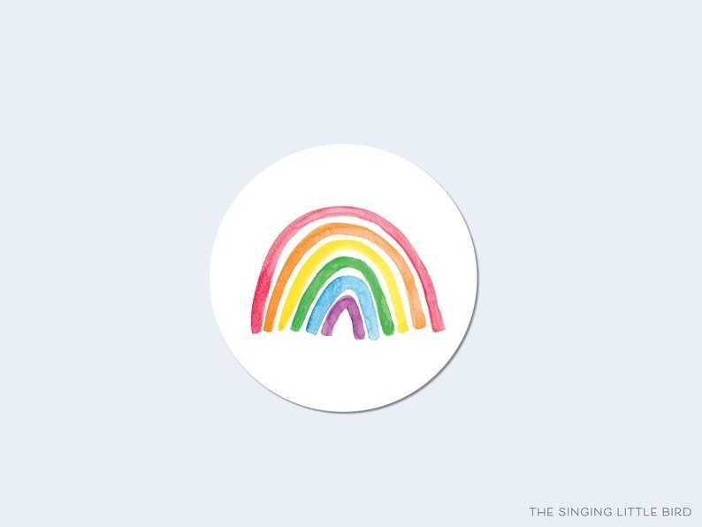 Rainbow Sticker  Cute laptop stickers, Rainbow stickers, Preppy stickers