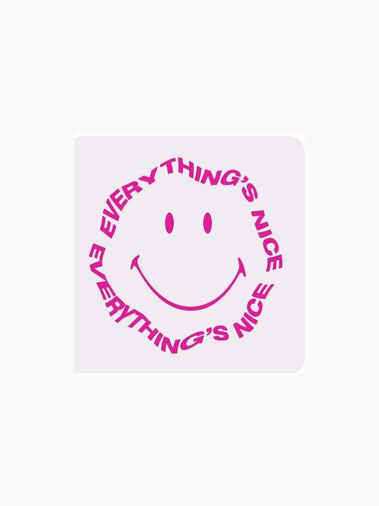 Our Be Kind Preppy Pink Sticker is the perfect for decoration