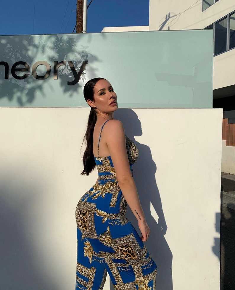 Buchona Outfit, Royal & Gold Printed Jumpsuit#4