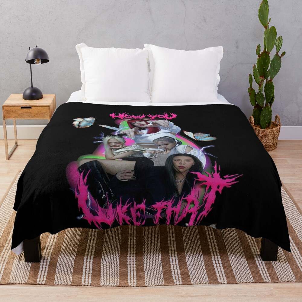 Black discount pink blanket