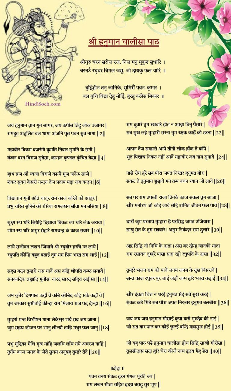 Hanuman Chalisa Lyrics 5