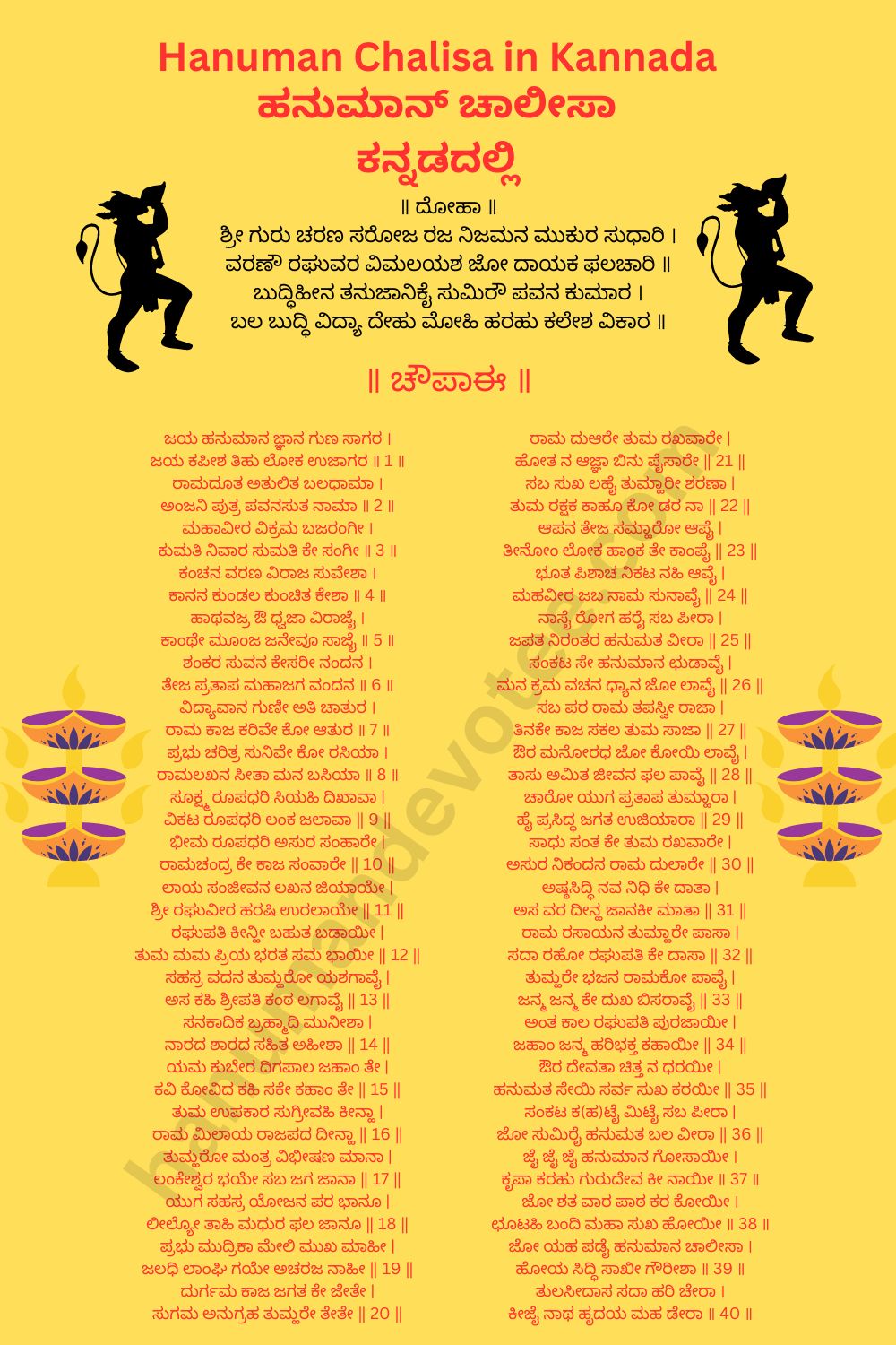 Hanuman Chalisa Lyrics in Kannada 6