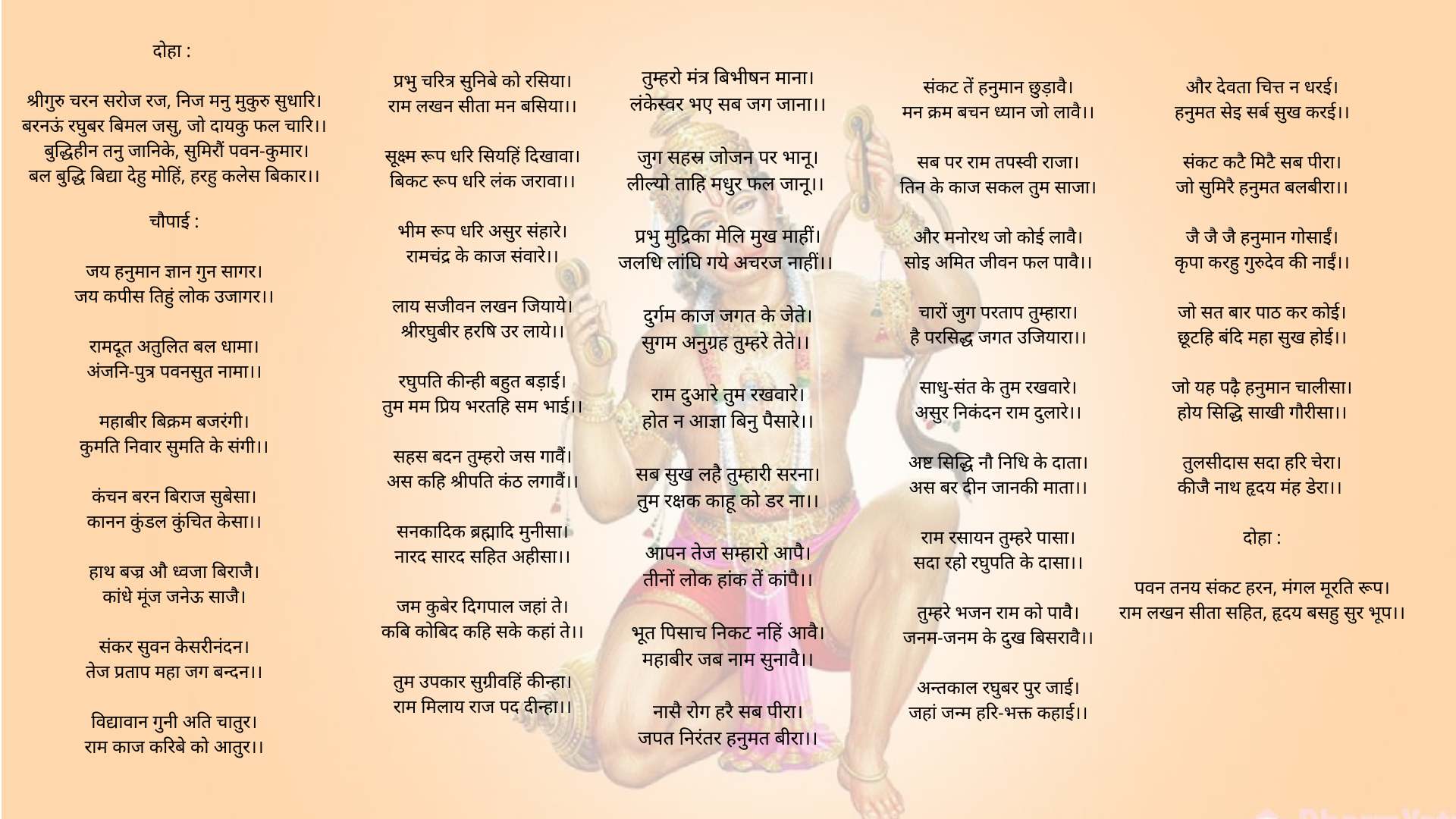 Hanuman Chalisa Lyrics In Hindi 19