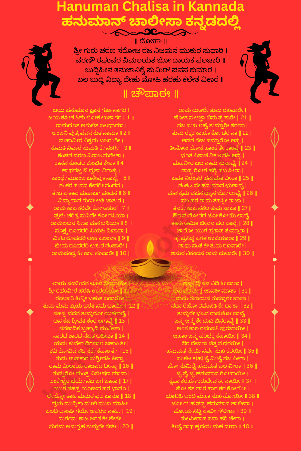 Hanuman Chalisa Lyrics in Kannada 5