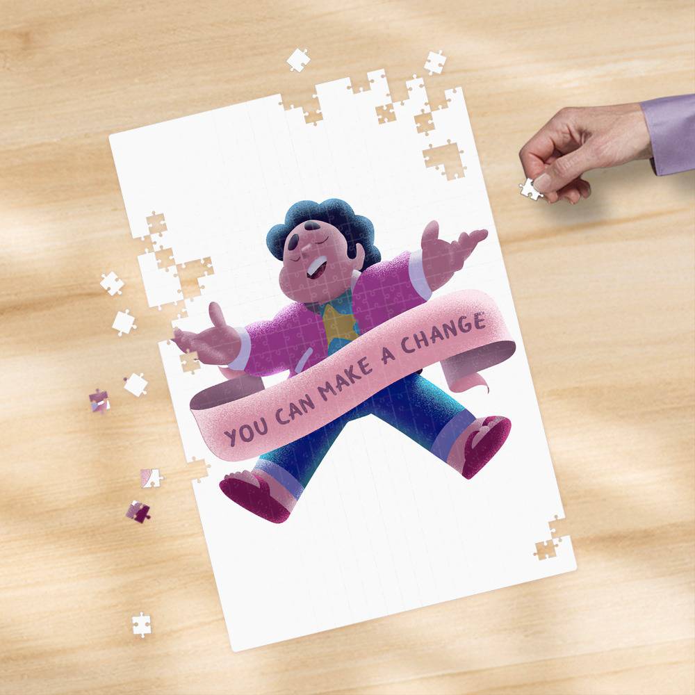 Puzzle for Sale con la obra «Diamante rosa Steven Universe» de karamram