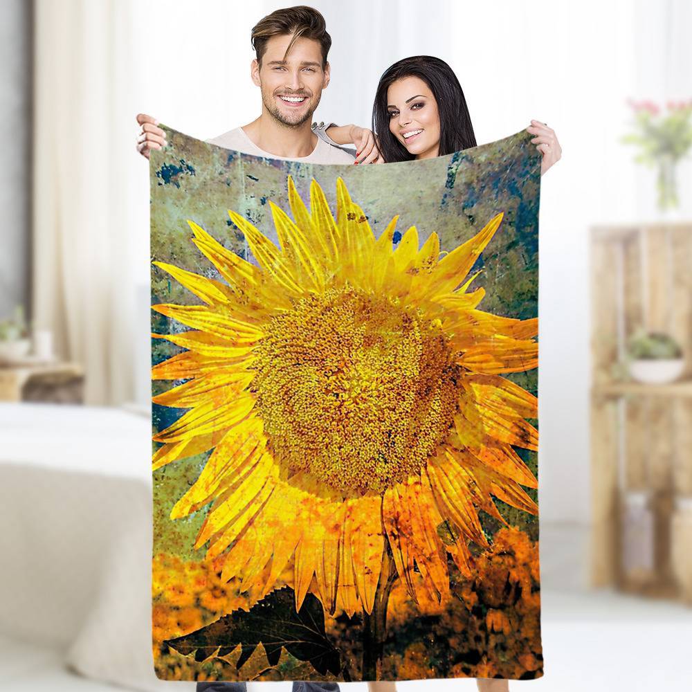 Sunflower Blanket Throw Blanket Size 50x60 Ah Sun flower