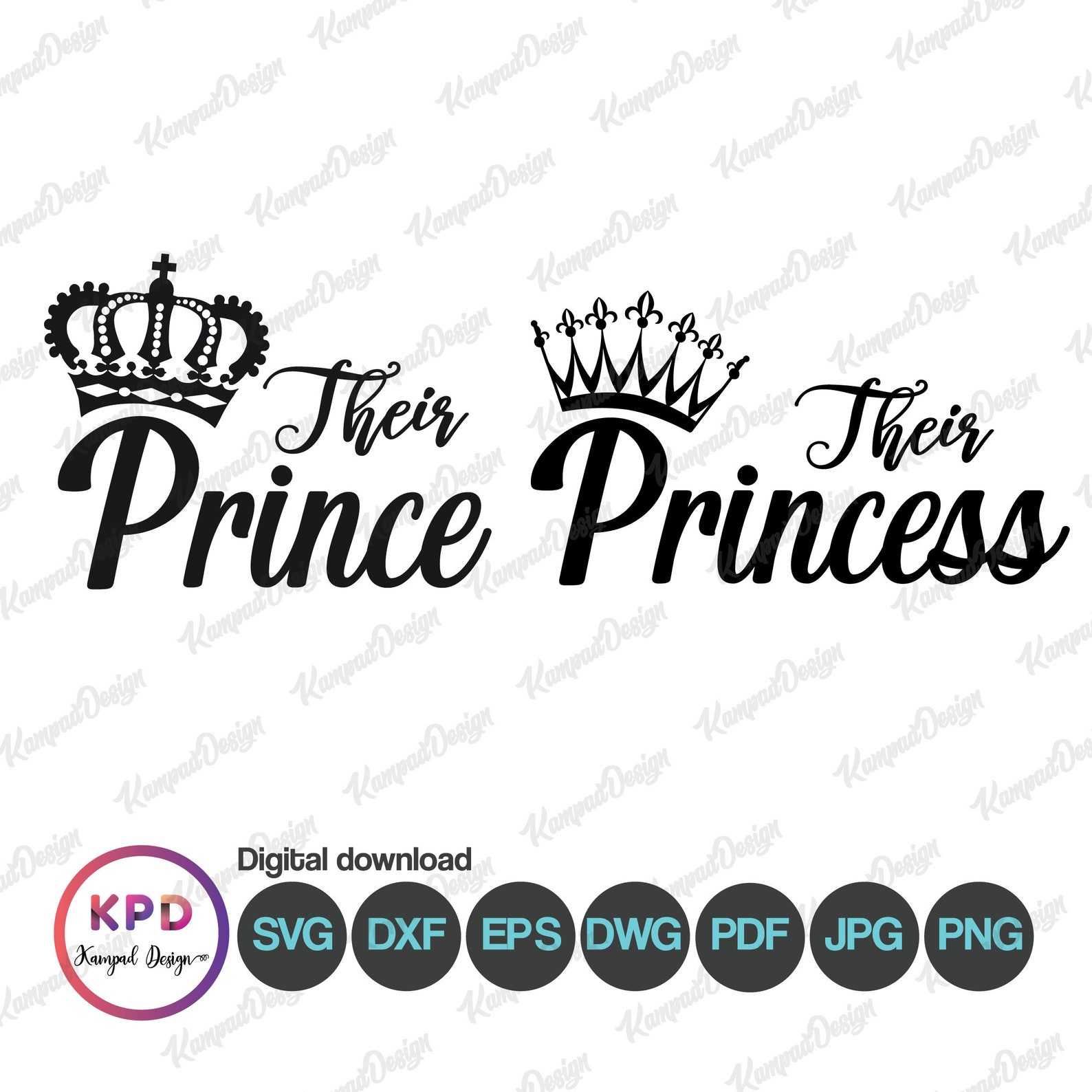 Prince And Princess Crown Svg | princesscrownsvg.com