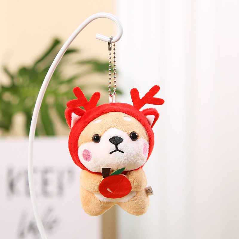 Shiba Inu Dog Keychain Cute Stuffed Animal Toy Mameshiba – e